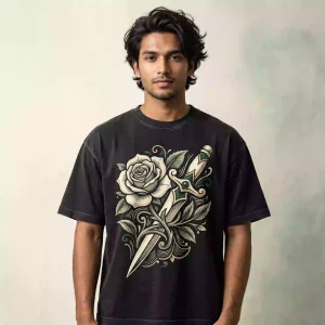 Premium Oversized Cotton Tee - PO102